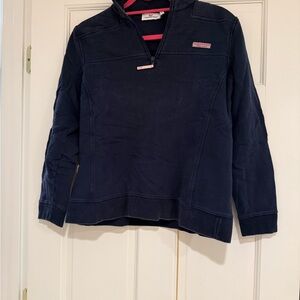 Vineyard Vines Navy and Pink Pullover